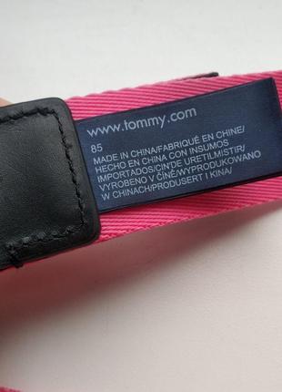 Ремень tommy jeans розовый лого6 фото