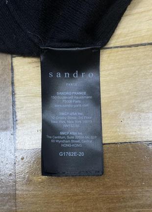 Женский кардиган накидка халат черный с поясом sandro paris7 фото