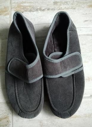 Мокасини, капці, туфлі з  тканини на утеплювачі alberola з германії5 фото