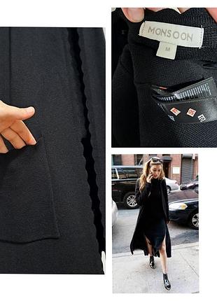 Довгий базовий кардиган з кишенями