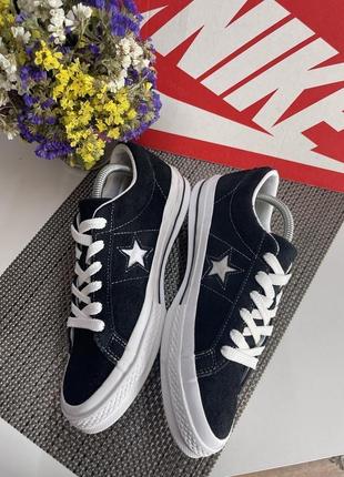 Оригинальные замшевые кеды converse6 фото