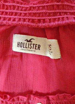 259.яскрава рожева блуза модного американського бренду hollister5 фото