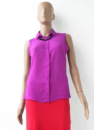 Красивая фиолетовая блуза 42-48 размеры (36-42 евроразмеры)