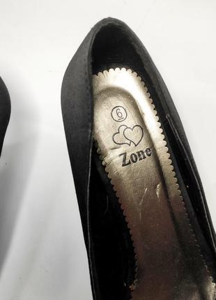 Туфли женские черные босоножки с открытым носом с камнями от бренда zone4 фото