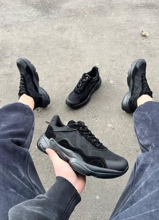 Чоловічі кросівки чорні демісезон / мужские кроссовки чёрные демисезон