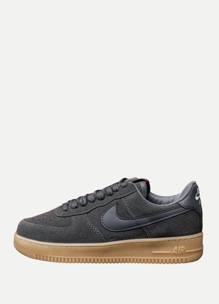 Nike air force 1 low dark gray core beige.