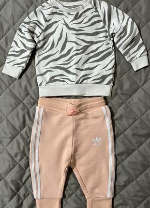 Брюки adidas 6-9 мес