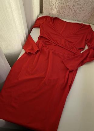Червона сукня з вирізами плаття з вирізами3 фото