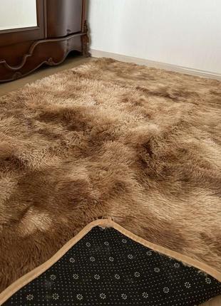 М'який килимок травичка з довгим ворсом розмір 150х200 см