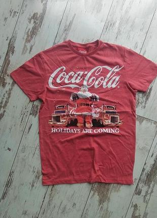 Фирменная футболка coca-cola, s-m