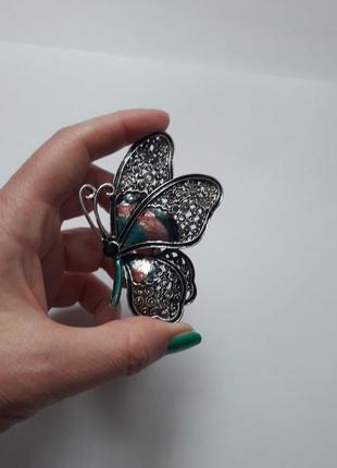 Велика і ніжна брошка , брошка метелик , метелик6 фото