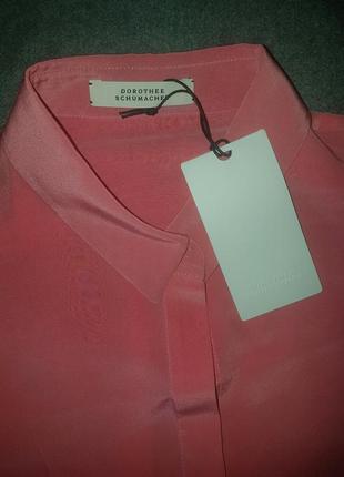 Нова шовкова блуза сорочка dorothee schumacher, оригінал ( sandro fendi, gucci)6 фото