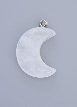 Кулон "месяц" горный хрусталь