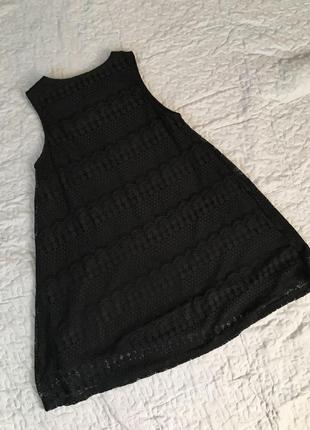 Чорне кружевне плаття2 фото