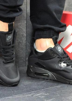 Р 45 кросівки nike air max 90 ultra mid (чорні) ks 228