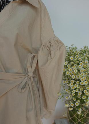 Платье на запах, рукава-фонарики2 фото