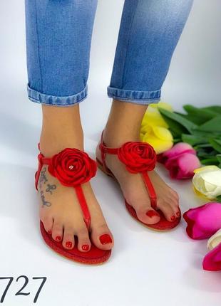 Босоножки "red roses  "3 фото