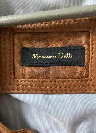 Кожаная куртка massimo dutti5 фото