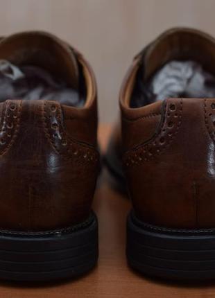 Коричневые кожаные туфли rockport, 43 размер. оригинал5 фото