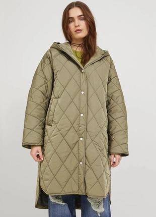 Стьобане пальто, куртка-пальто, плащ оверсайз від бренду jjxx6 фото