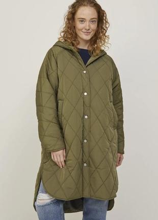 Стьобане пальто, куртка-пальто, плащ оверсайз від бренду jjxx1 фото