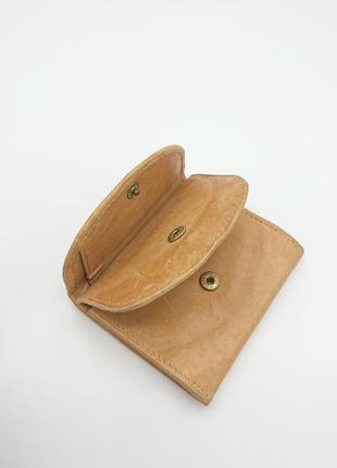 Маленький кожаный кошелек ручной работы hand made3 фото