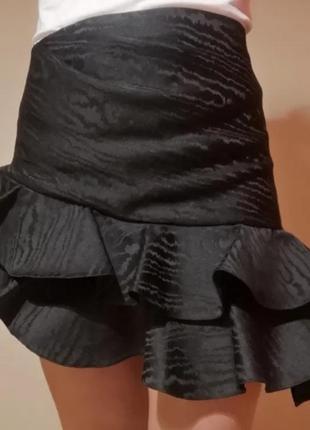Асимметричная юбка мини от zara3 фото