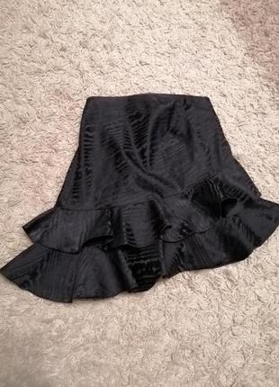 Асимметричная юбка мини от zara4 фото