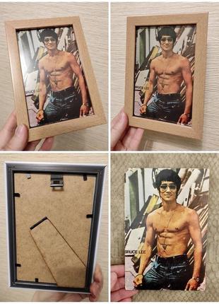 Листівка в рамці bruce lee. jawahar fine arts 70 s vintage5 фото