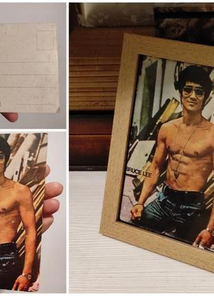 Листівка в рамці bruce lee. jawahar fine arts 70 s vintage6 фото