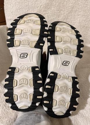 Кроссовки сникерсы skechers d lites 40p черные кожа4 фото