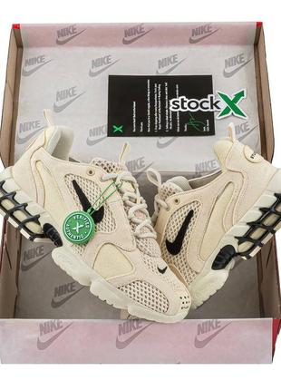 Кроссовки nike air zoom spiridon cage 2 stussy fossil