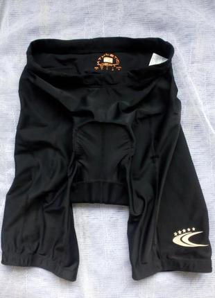 Велошорти чорні tcm athletic dept з памперсом coolmax розмір м