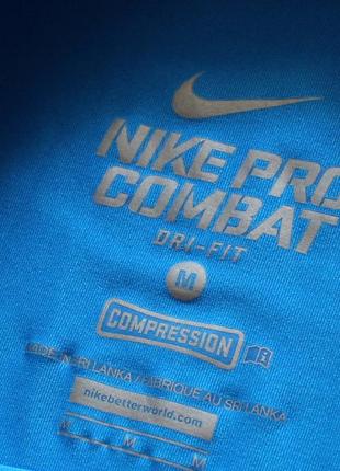 Оригинальная компрессионная майка / футболка для занятий спортом от nike pro combat3 фото