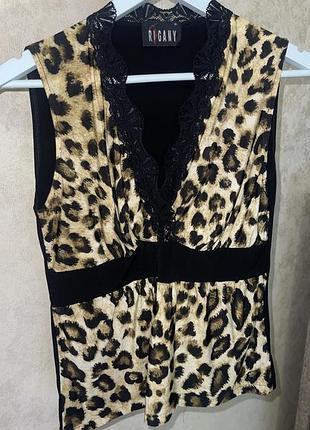 Оригінальна блуза майка  італія блузка  топ в принт