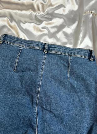 Прямые джинсы с разрезами5 фото
