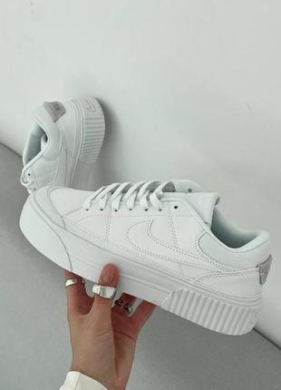 Кроссовки nike court legacy white3 фото