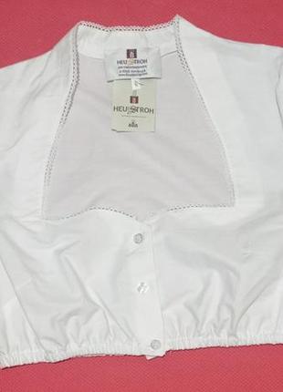Кроп-топ/ блуза белая короткая heu und stroh2 фото