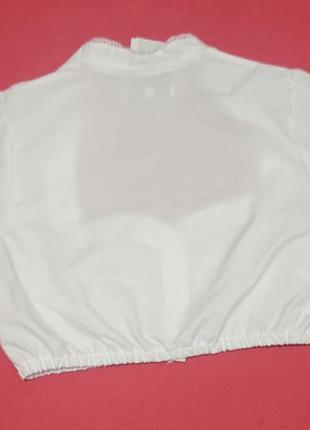 Кроп-топ/ блуза белая короткая heu und stroh4 фото