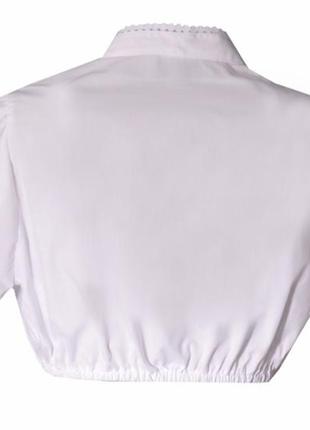 Кроп-топ/ блуза белая короткая heu und stroh10 фото