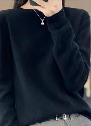 Пуловер універсальний простий повсякденний джемпер жіночий