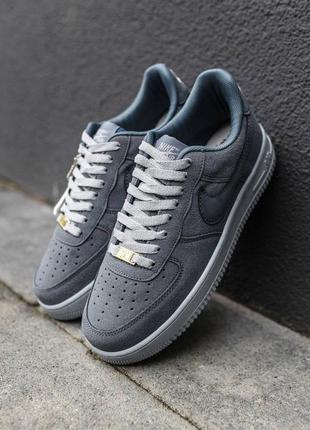 Nike air force 1 low gray core white.5 фото