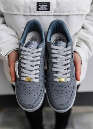 Nike air force 1 low gray core white.3 фото