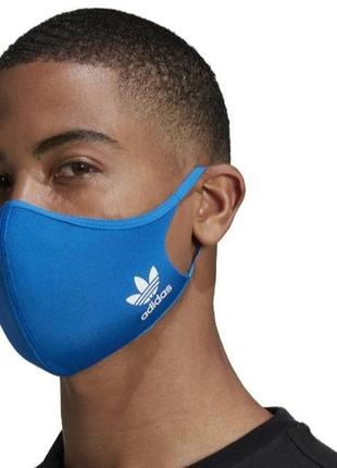 Adidas face mask cover blue