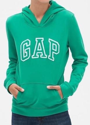 Свитшот худи gap зеленый стильный s-m