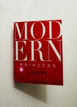 Пробник парфюмированной воды lanvin modern princess 2 мл2 фото