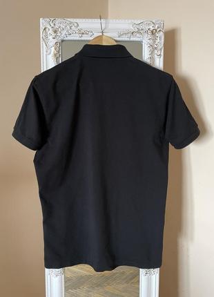 Чоловіча чорна футболка поло uniqlo2 фото