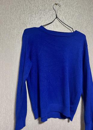 Кофточка весенняя женская цвет электрик джемпер свитер3 фото