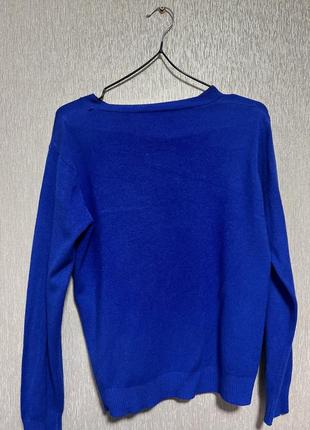 Кофточка весенняя женская цвет электрик джемпер свитер5 фото