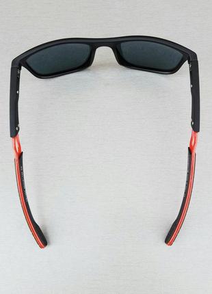 Porsche design окуляри чоловічі чорні лінзи помаранчеві дзеркальні поляризированые7 фото